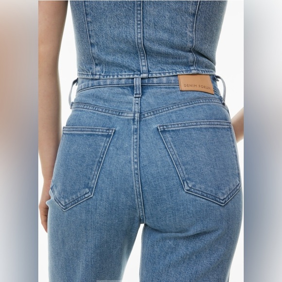 Denim Forum women’s jeans The Yoko High Rise Slim 28L size 27 - Picture 16 of 16